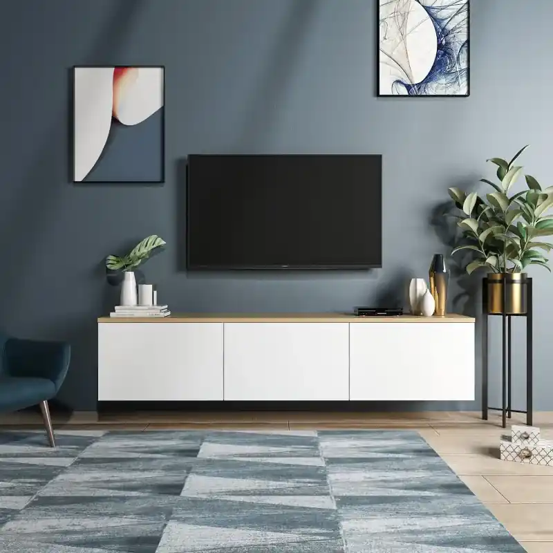 Comoda TV 160 X 35 X 32 Neon - White Preț redus