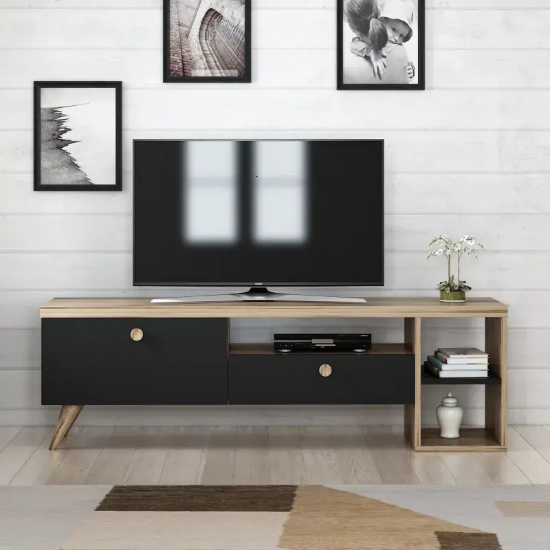 Vezi acum Comoda TV Culoare Stejar 150 X 47 X 35 Parion - Black