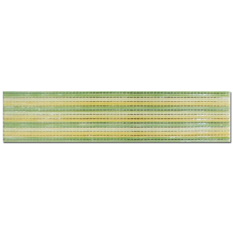 Brau decorativ faianta baie / bucatarie Textline Green, 7 x 40 Ieftin