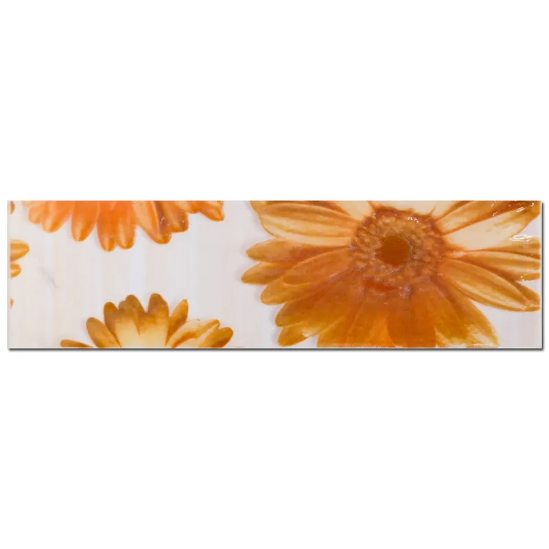 Calitate înaltă Brau decorativ faianta baie / bucatarie Newline Orange 8 x 25