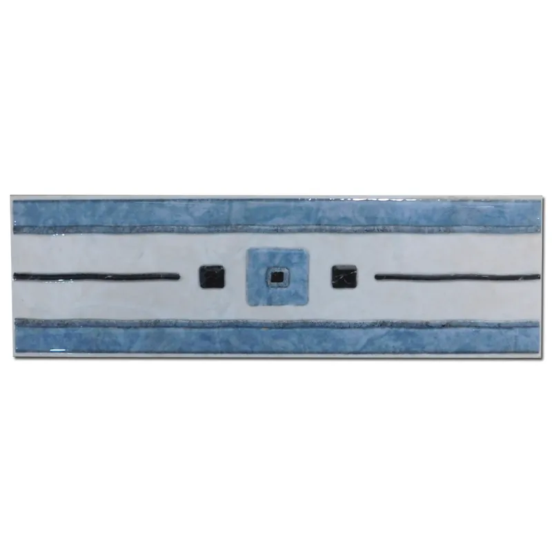 Brau decorativ faianta baie / bucatarie Gandara Azul, 8 x 25 Chilipir