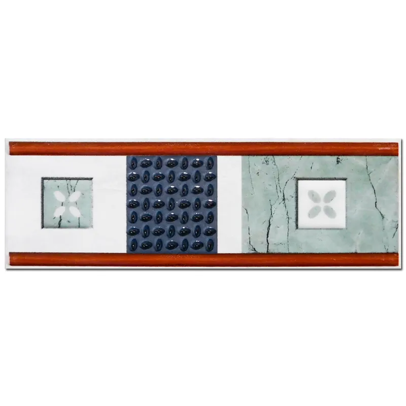 Brau decorativ faianta baie / bucatarie Ocana Verde, 8 x 25 Reducere de preț