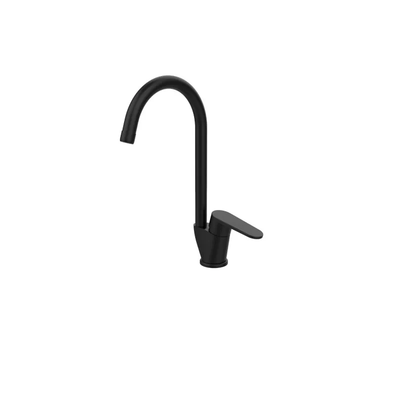 Reducere extra Baterie bucatarie Boet Luca 14657/N, monocomanda, Negu mat