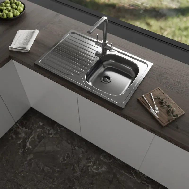 Chiuveta pentru masca, DE 306 Leinen, 800 x 500 x 0,5, dreapta Premium
