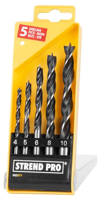 Ieftin Burghiu lemn, set 5 bucati, 4-10 mm, Strend Pro