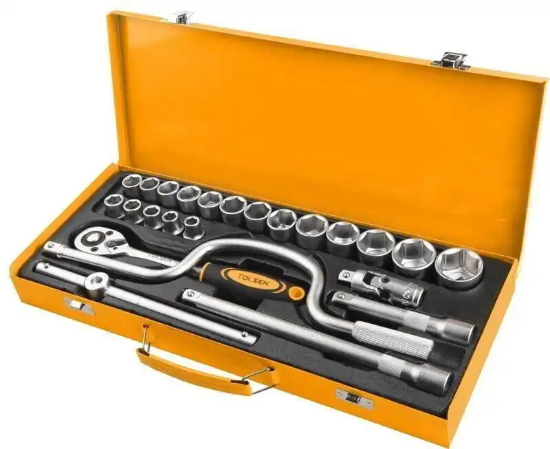 Super ofertă Set chei tubulare, 26 buc, 1/2″, Cr-V, Tolsen