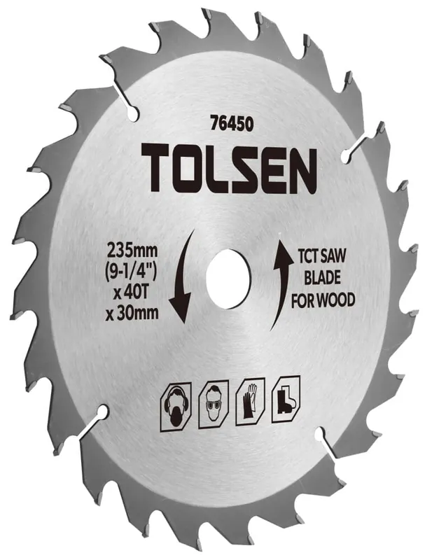 Disc circular, cu vidia, pentru lemn, 185 mm x 24T x 30 mm, Tolsen Lichidare de stoc