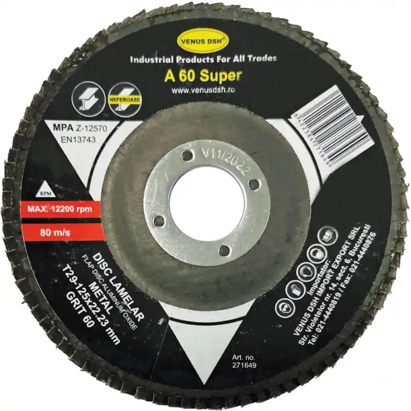Disc lamelar frontal pentru metal, T29-125 x 22.23 mm, GR. 80 Ultima șansă