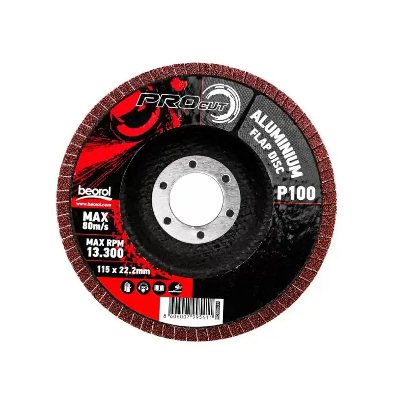 Disc lamelar frontal, aluminiu, 115 mm, GR. 100, BD100A115, Beorol Reducere extra