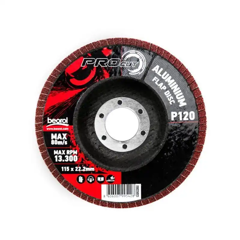 Ofertă exclusivă Disc lamelar frontal, aluminiu, 115 mm, GR. 120, Beorol