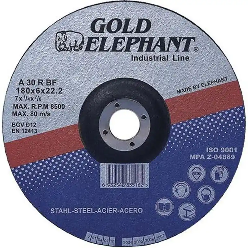 Disc abraziv albastru elefant 41A 125×1.6×22.2 mm, tăiere metal A30TBF Preț mic
