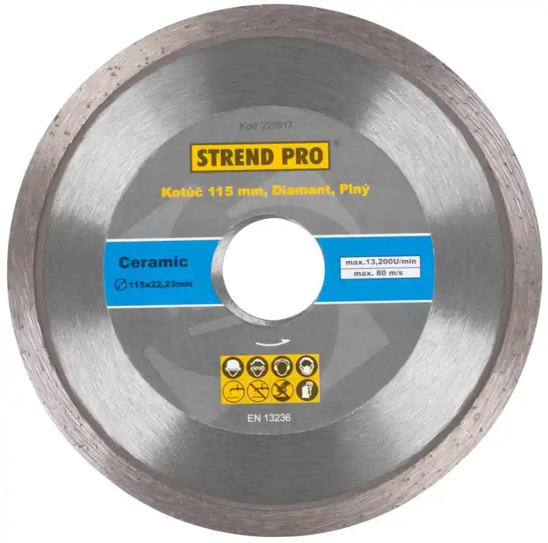 Disc diamantat continuu Strend Pro 521B, 115 mm – pentru tăiere precisă, umedă și uscată Cel mai vândut