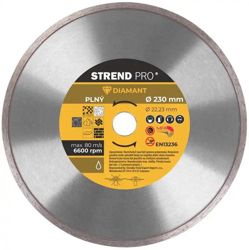 Disc diamantat continuu Strend Pro 521B, 230 mm Ofertă specială