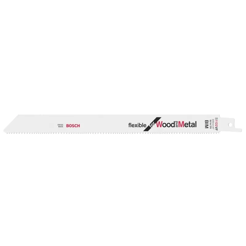 Panza fierastrau sabie, S1122VF, flixibila, dantura pas 1.8 – 2.6 mm/ 14 – 10TPI BI-METAL, 225 x 175 mm, lemn/ cuie tabla- 3.0/ 10.0 mm Preț promoțional