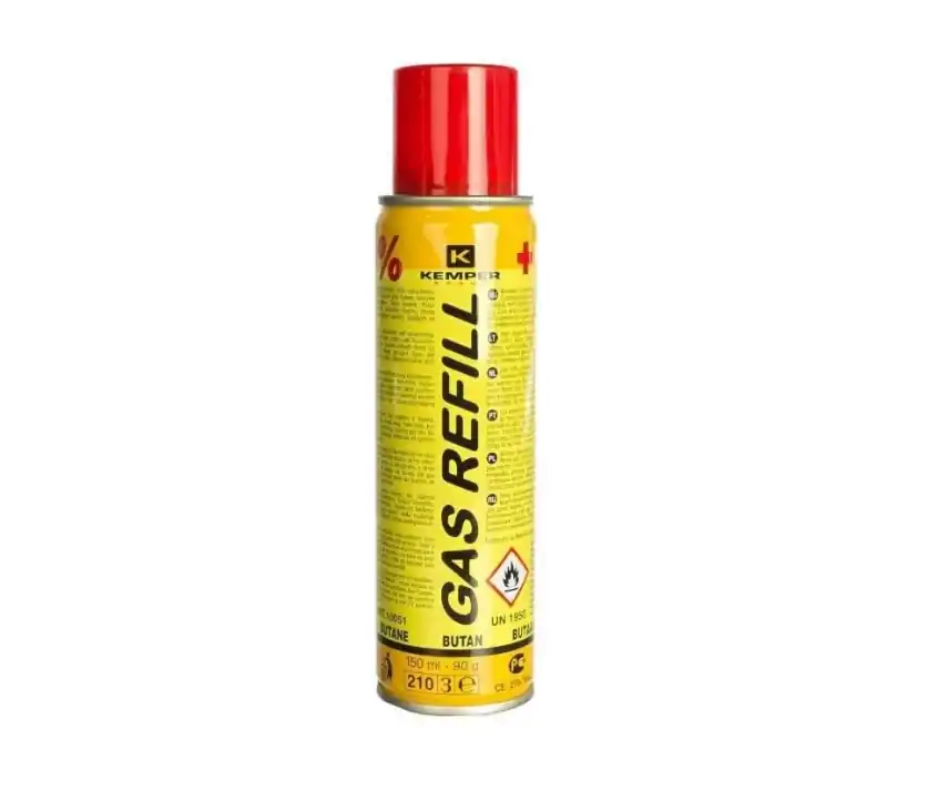 Calitate înaltă Butelie gaz pentru reincarcare, Kemper 150 ml, 90 g, butan