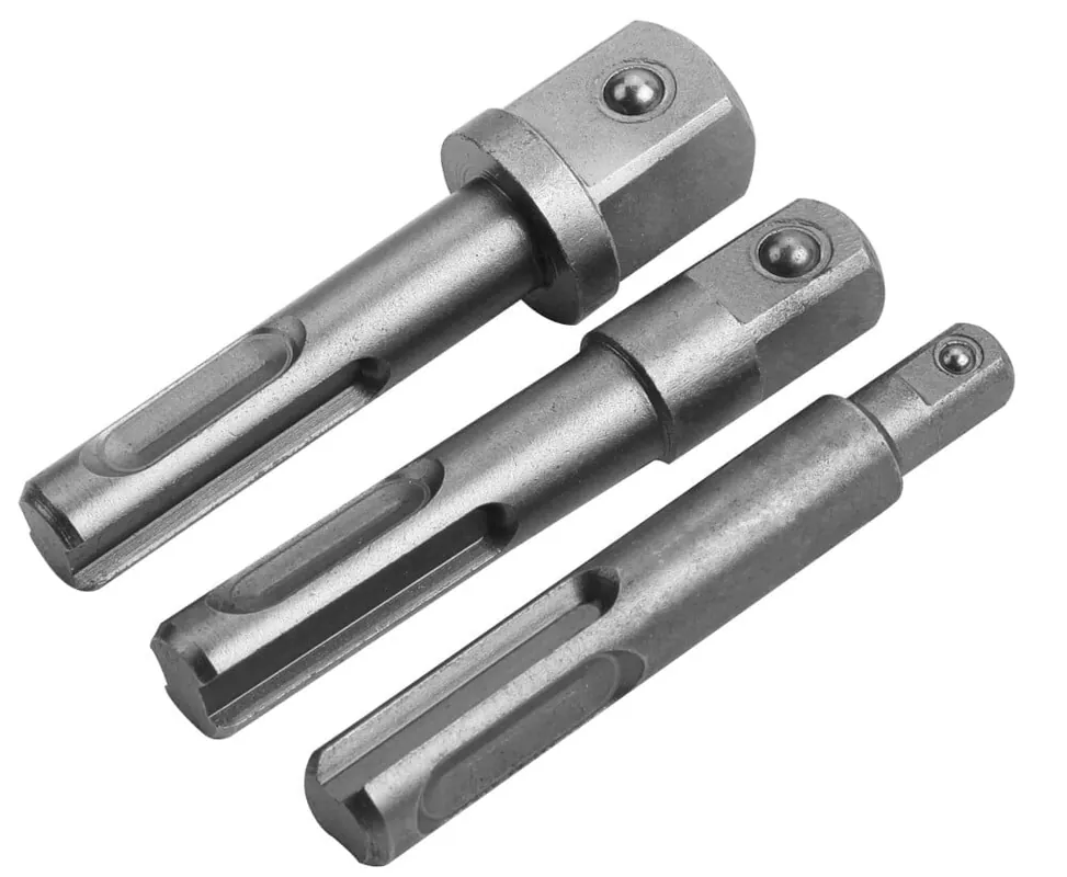 Bestseller Set adaptoare, pentru carota, 3 buc, SDS-Plus, Ø 10 mm x 1/4″; Ø 10 mm x 3/8″; Ø 10 mm x 1/2″, Tolsen