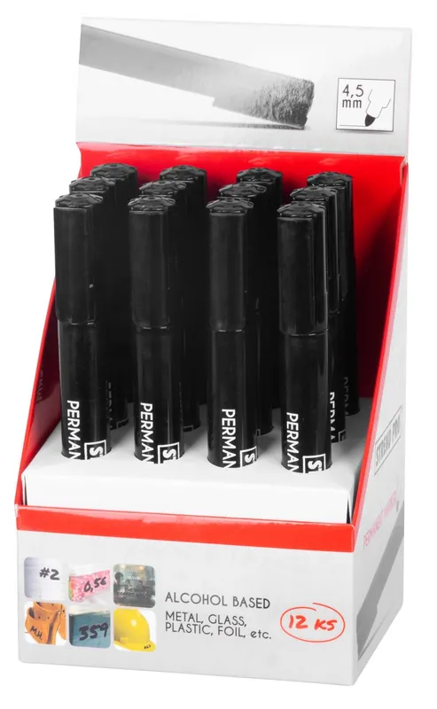 Marker permanent, negru, 4.5 mm, Strend Pro Ofertă