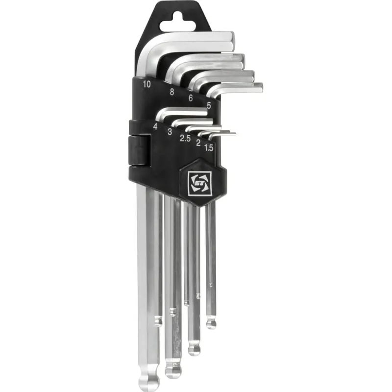 Set chei imbus cu cap bilă 1,5–10 mm, 9 piese Expediere rapidă