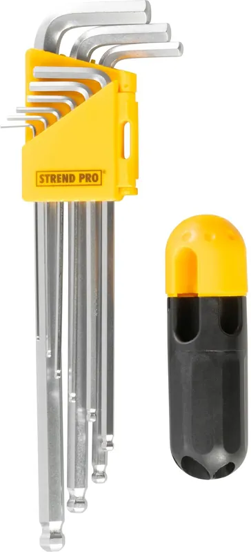 Mai ieftin Set chei imbus Strend Pro HK7007, 9 piese, hexagonale, Cr-V, tubulare, Allen cu bilă