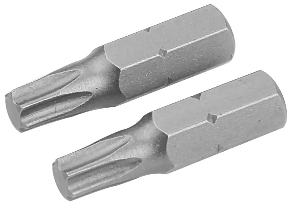 Calitate înaltă Varfuri surubelnita, set 2 buc, T25 x 25 mm, S2, Tolsen