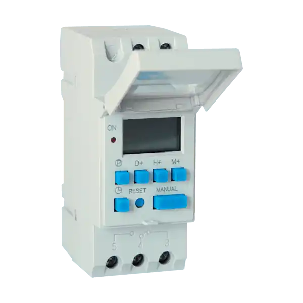 Retur ușor Timer Programabil Elmark TE15 pe Șină DIN