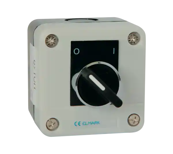 Buton starter in cutie, B134, 1NO, negru, Elmark Cumpără acum