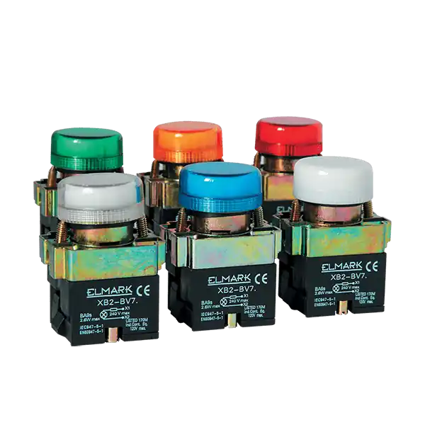 Buton, lampa transparenta, 230 V, EL2- BV78, Elmark Disponibil imediat