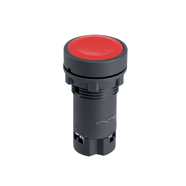 Buton rosu, cu LED, EL-EA42 NC, IP20, Elmark Disponibil imediat