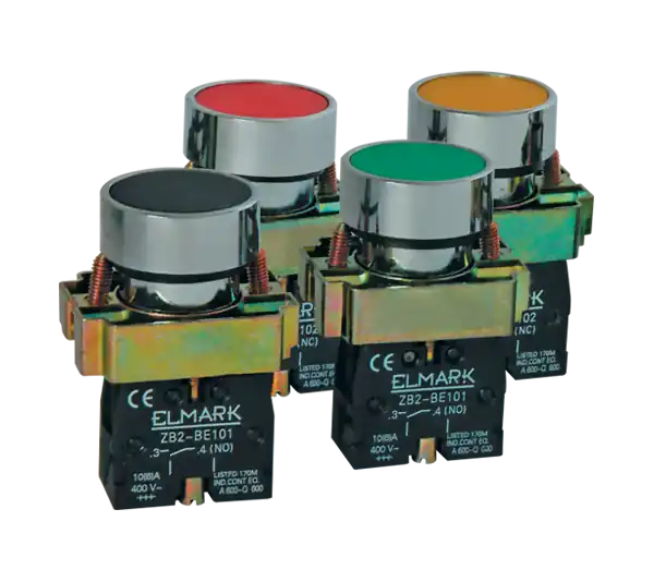 Buton EL2-BA 42, NC, rosu, Elmark Discount