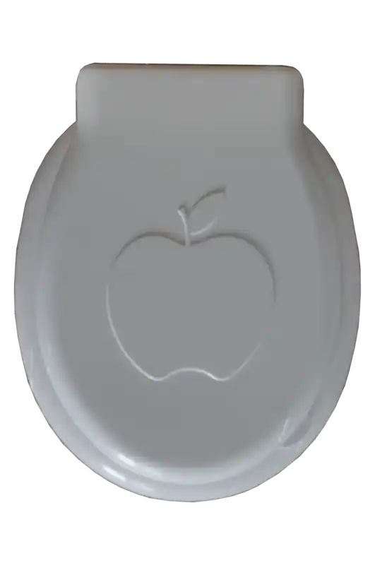 Capac WC Apple, din plastic, inchidere standard, alb Ieftin