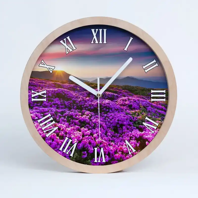 Bestseller Ceas lemn Flori La Munte