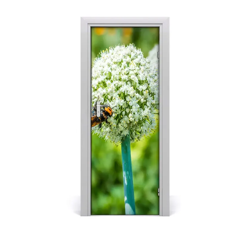 Autocolant de uşă Floare de albine Disponibil imediat