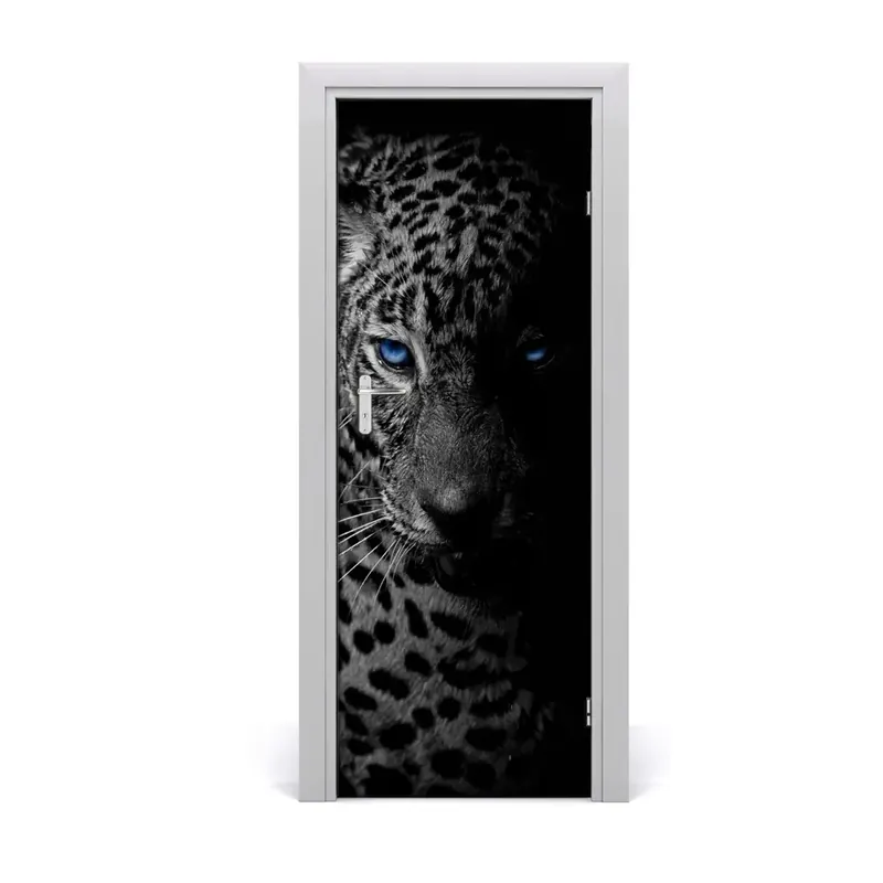 Autocolant de uși Leopard Disponibil imediat