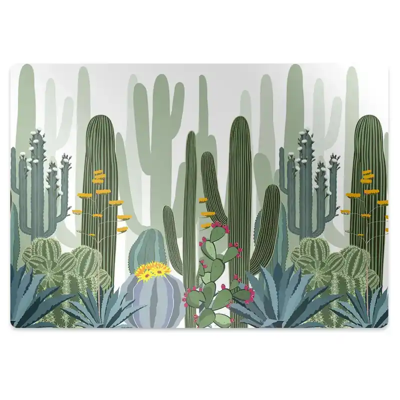 Vezi acum Covoras pentru protectie pardosea Cactusi colorati