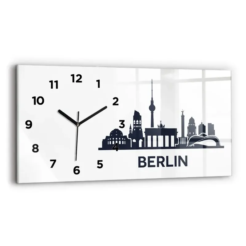Bestseller Ceas din sticlă orizontale Ilustrația orașului Berlin