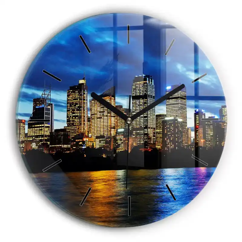 Bestseller Seara Sydney Ceas de sticlă pe perete rotund