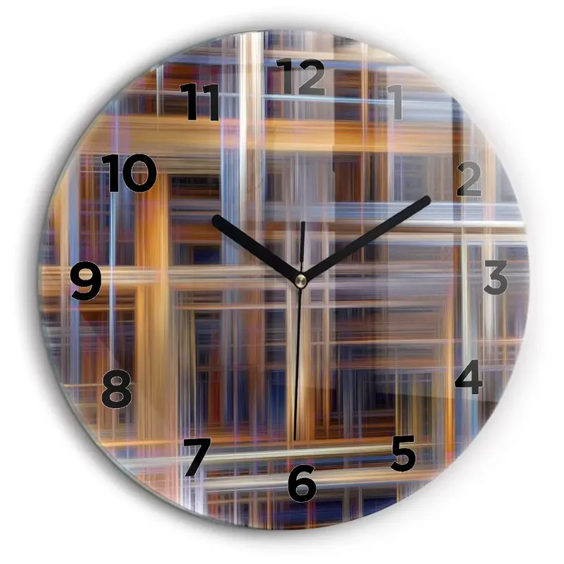 Abstracția geometriei Ceas din sticlă rotund Ofertă limitată