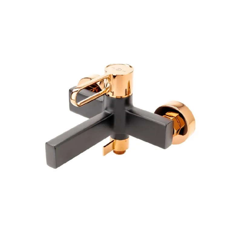 Baterie cada/dus FDesign Zaffiro, negru rose gold Cel mai bun preț