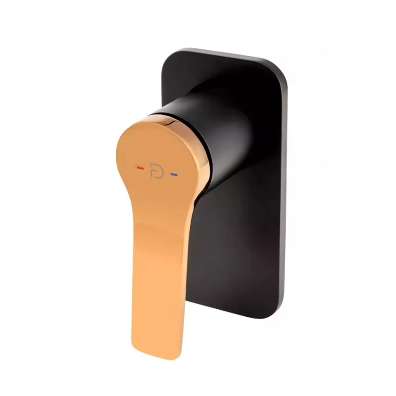 Baterie dus incastrata FDesign Seppia, negru rose-gold Ofertă specială