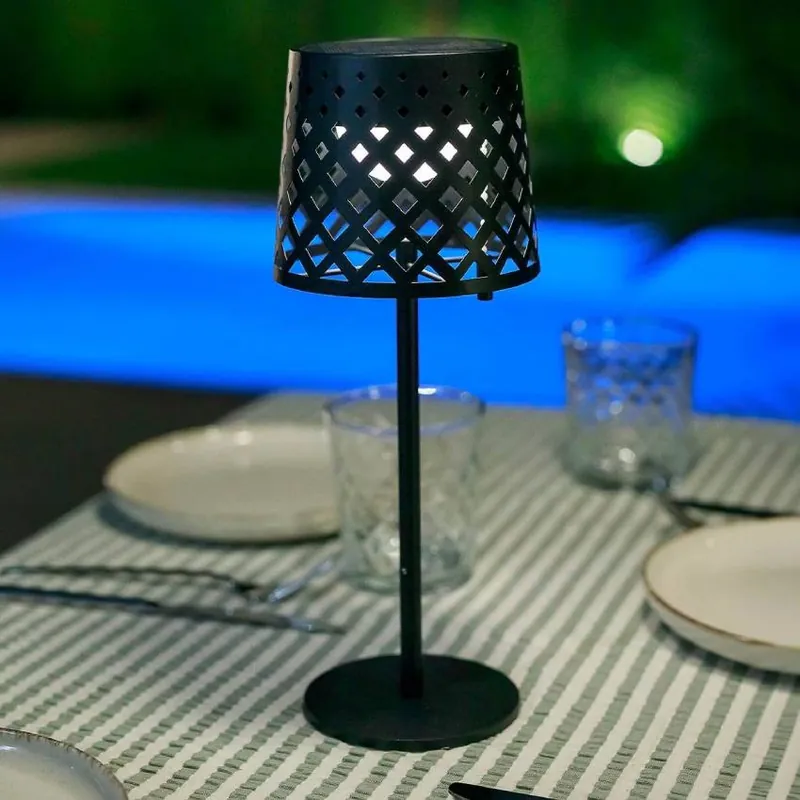 Vezi acum Lampa de masa solara Gretita - New Garden 10x30 cm, negru