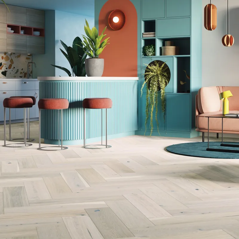 Bestseller Parchet triplu stratificat Barlinek Stejar Cappuccino Herringbone 180-Classico Line