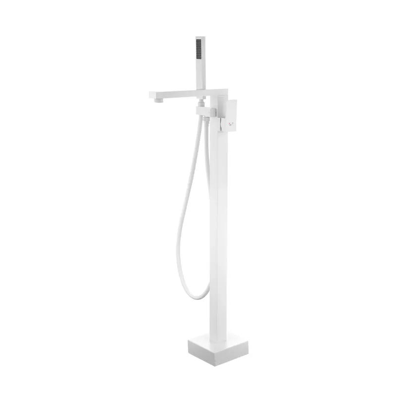 BATERIE BAIE CADA FREESTANDING, DALET, SQUARE, MONTAJ STATIV, FINISAJ ALB Mai ieftin