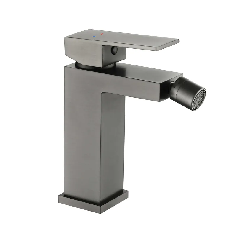 BATERIE BAIE BIDEU, DALET, SQUARE, MONOCOMANDA, FINISAJ NEGRU PERIAT Livrare rapidă