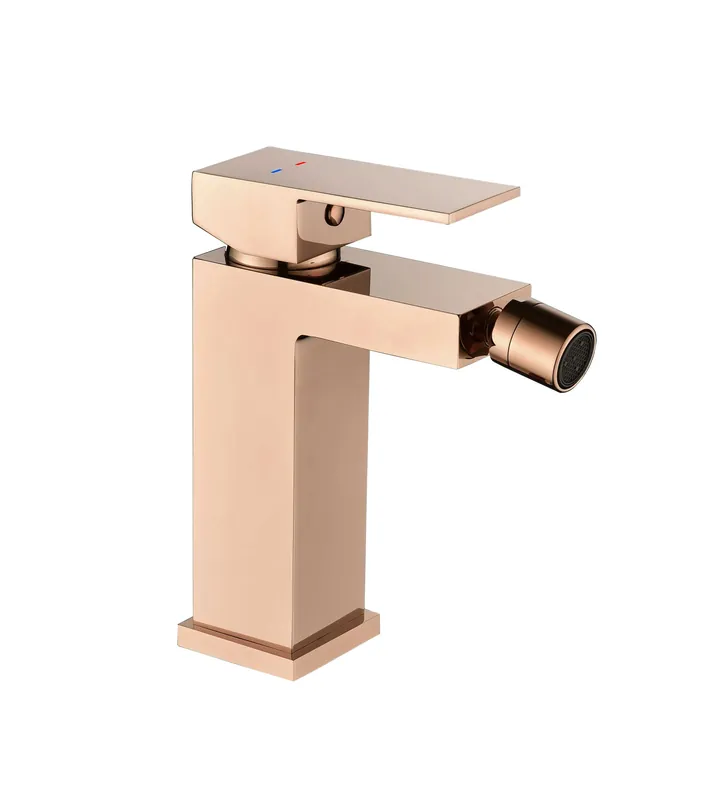BATERIE BAIE BIDEU, DALET, SQUARE, MONOCOMANDA, FINISAJ ROSE GOLD PERIAT Cumpără acum