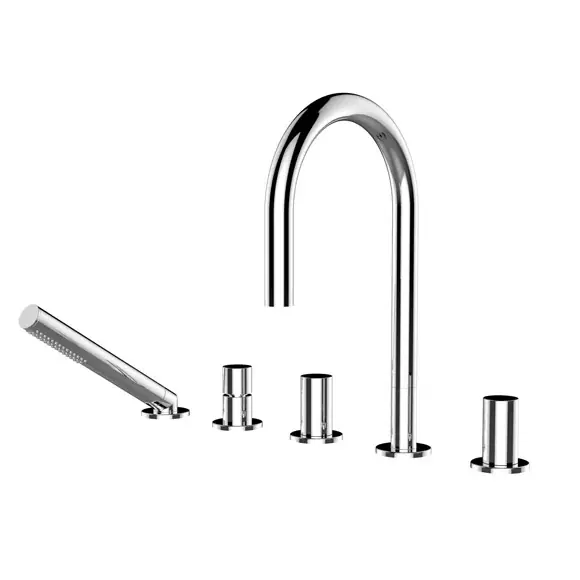 BATERIE BAIE CADA CU 5 GAURI, Kartell • LAUFEN, MONTAJ STATIV, FINISAJ CROM Ofertă exclusivă