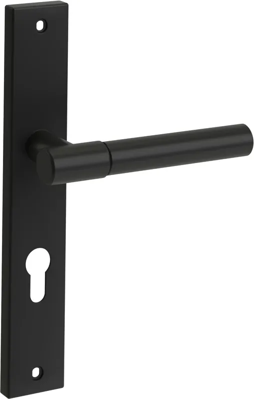 Plată sigură MANER USA INTERIOR, LUNGO, NEGRU MAT, ROZETA CHEIE STANDARD