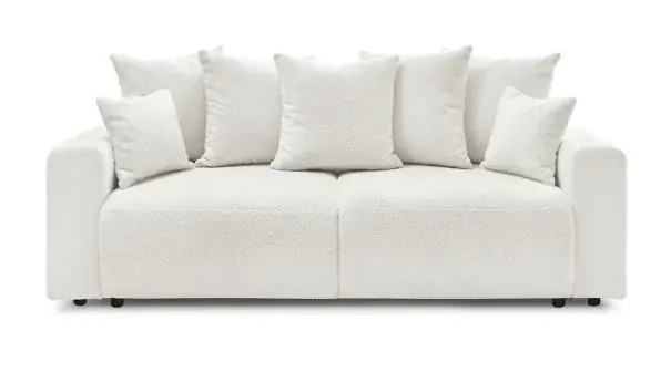 CANAPEA EXTENSIBILA, FORMMAT, HERA, 235X93 CM, CU LADA DEPOZITARE, TEXTIL ALB Mai ieftin