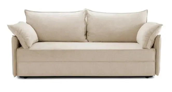 CANAPEA EXTENSIBILA, FORMMAT, SOLO, 206X90 CM, CU LADA DEPOZITARE, TEXTIL CREM Cel mai bun preț