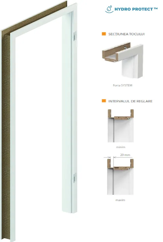 Bestseller TOC REGLABIL PORTA SYSTEM HYDRO PROTECT, COMPOZIT, 80-120MM, PORTADECOR OLIVE, STANGA 80