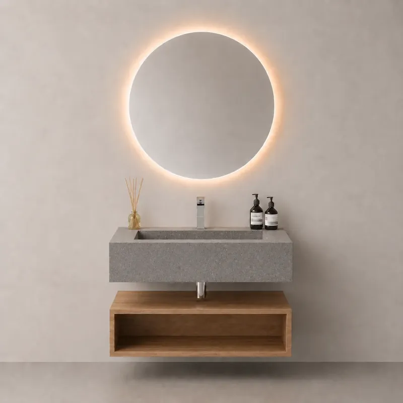 Vezi acum LAVOAR DIN CERAMICA CALIFORNIA GREY, 80X47X20 CM